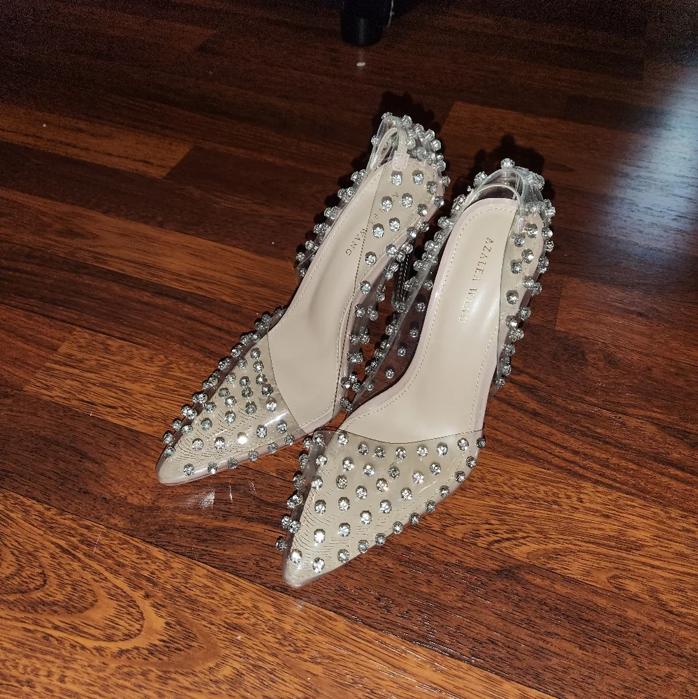 Clear Rhinestone Stilettos - Picture 4 of 4